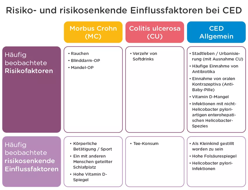 Einflussfaktoren CED